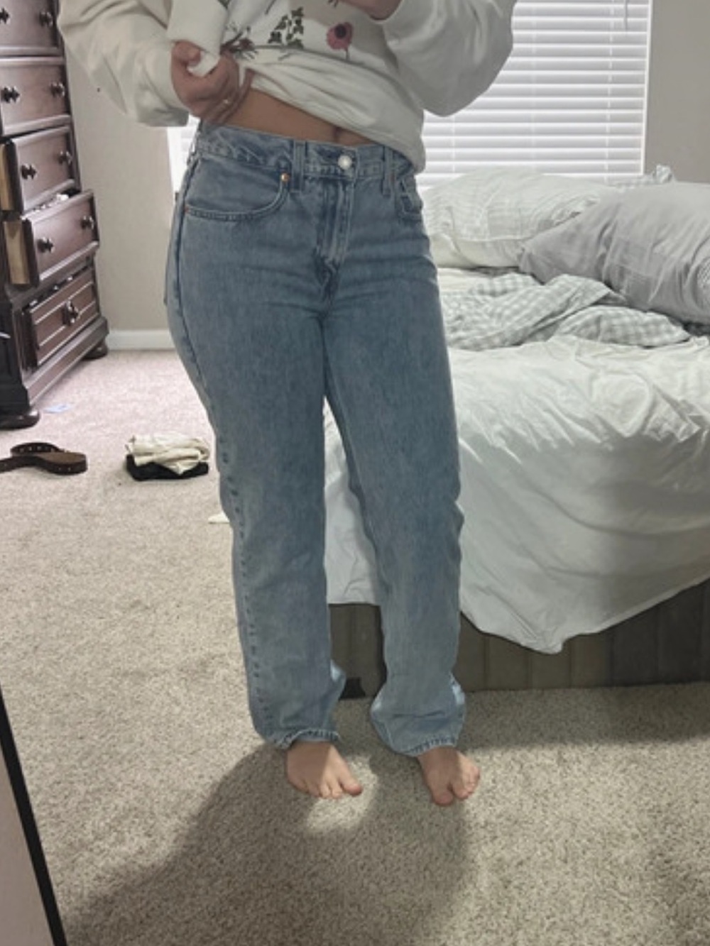 Levi’s low pro straight leg jeans
